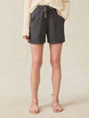 Topanga Drape Short - Washed Black