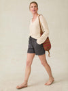 Topanga Drape Short - Washed Black
