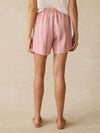Laguna Linen Bayview Short - Cabana Multi Stripe