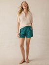 Cabana Towel Terry Short - Emerald Poolside Foliage