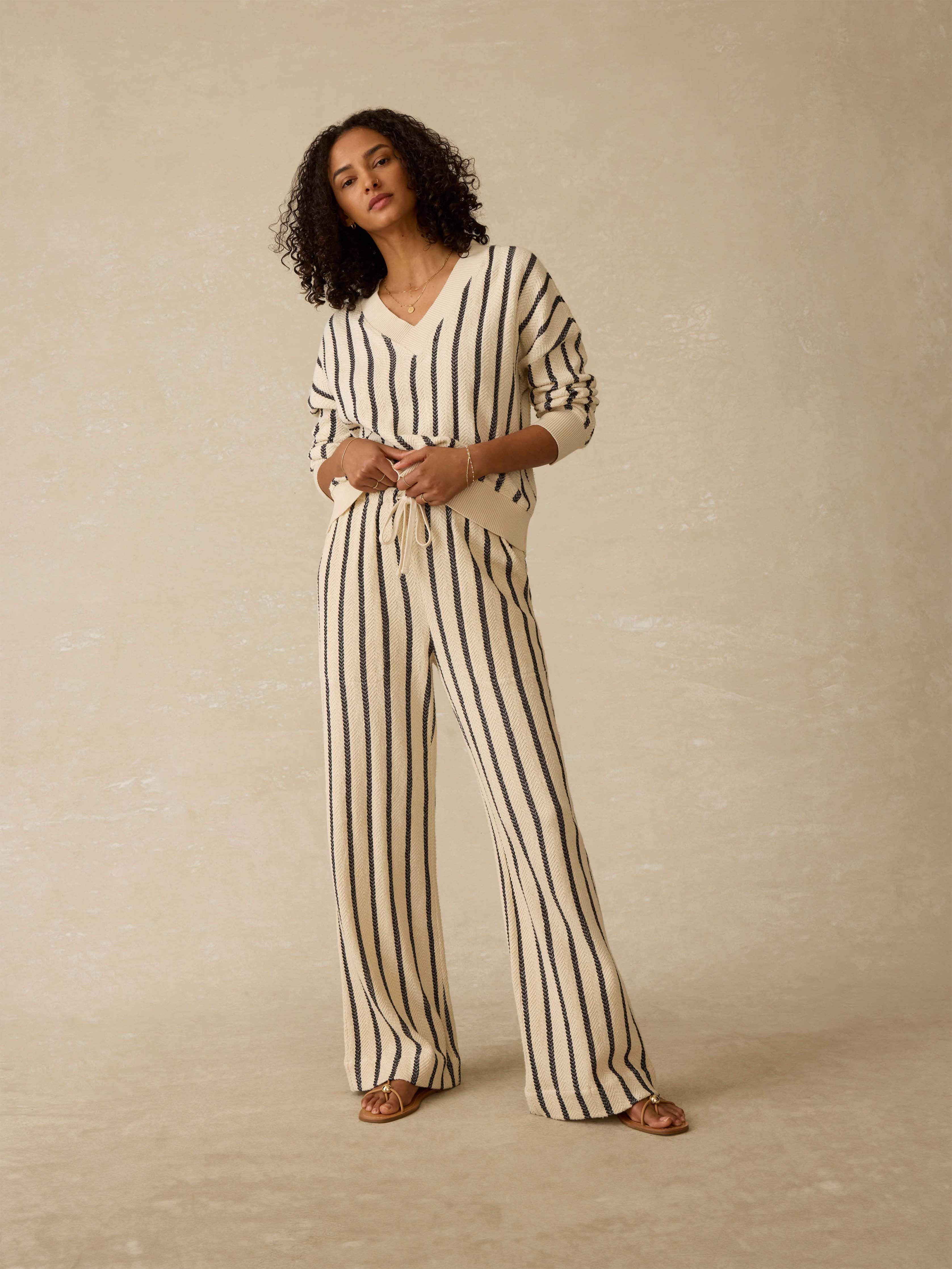 Laidback Dockside Pant - Moon Shadow Stripe
