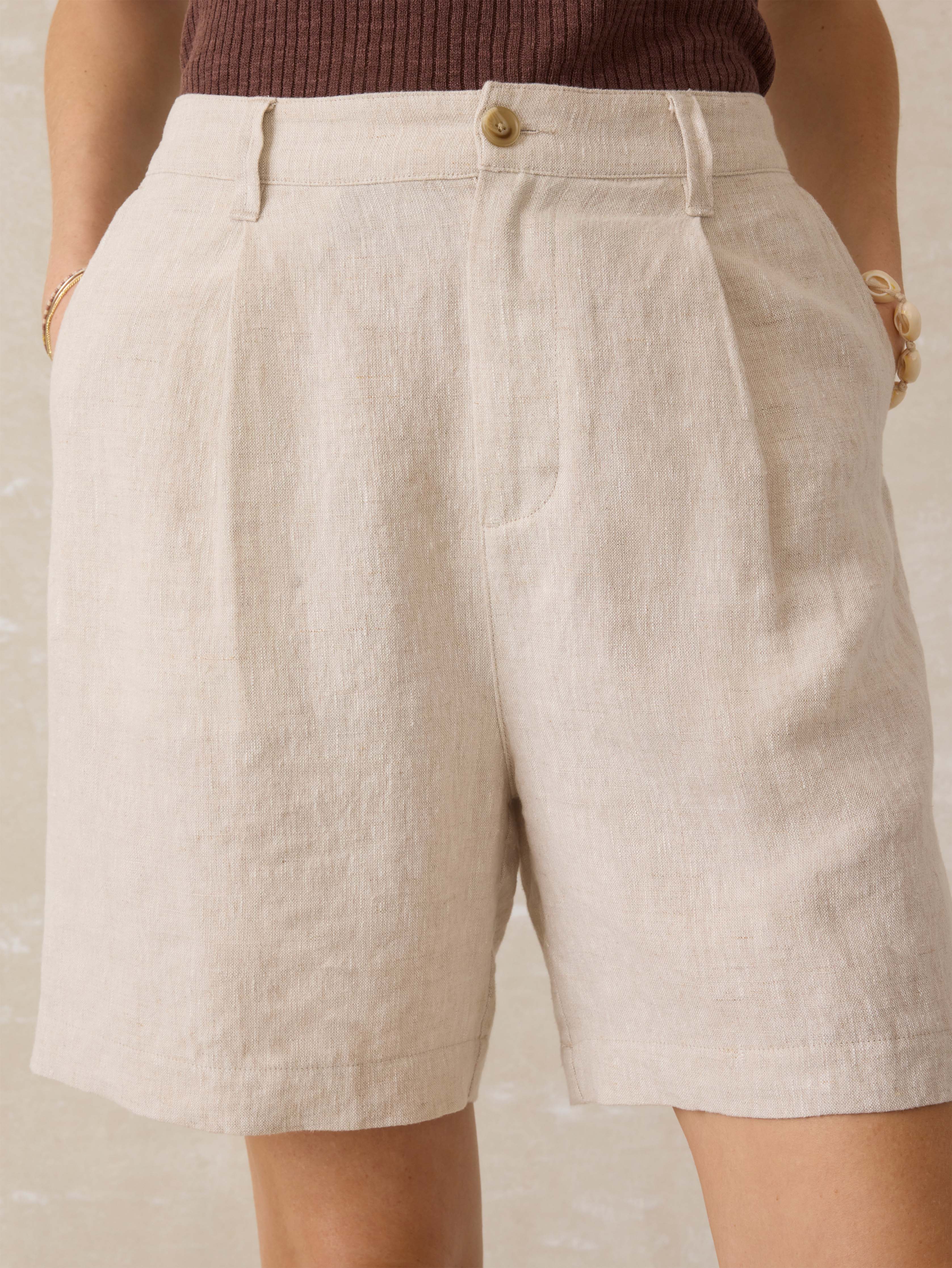 Sun Strider Linen Short - Flax