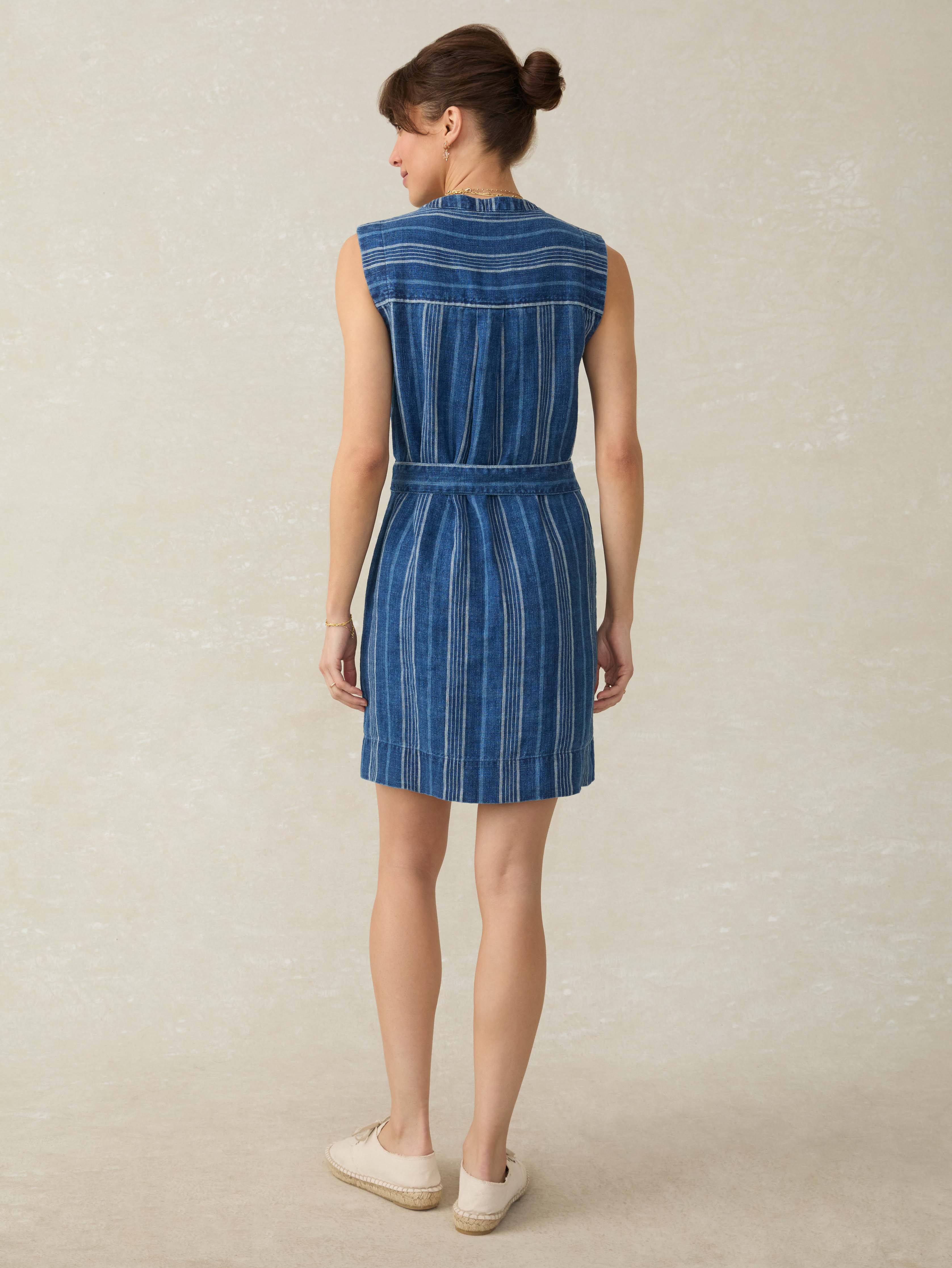 Avalon Dress - Dockside Stripe