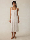 Linen Aurora Dress - Flax