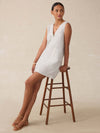 Azure Linen Dress - Oceanside Stripe