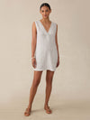 Azure Linen Dress - Oceanside Stripe