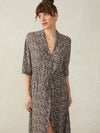 Island Dress - Charcoal Woodstock Floral