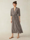 Island Dress - Charcoal Woodstock Floral