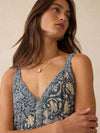 Annabelle Patchwork Dress - Tranquil Tides Patchwork