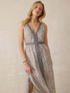 Macey Linen Maxi Dress - Summer Pearl Blossom