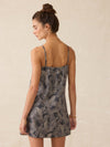 Byron Bay Linen Dress - Charcoal Banana Leaf
