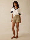 Sunwashed Midweight Organic Varsity Tee - Phantom Varsity