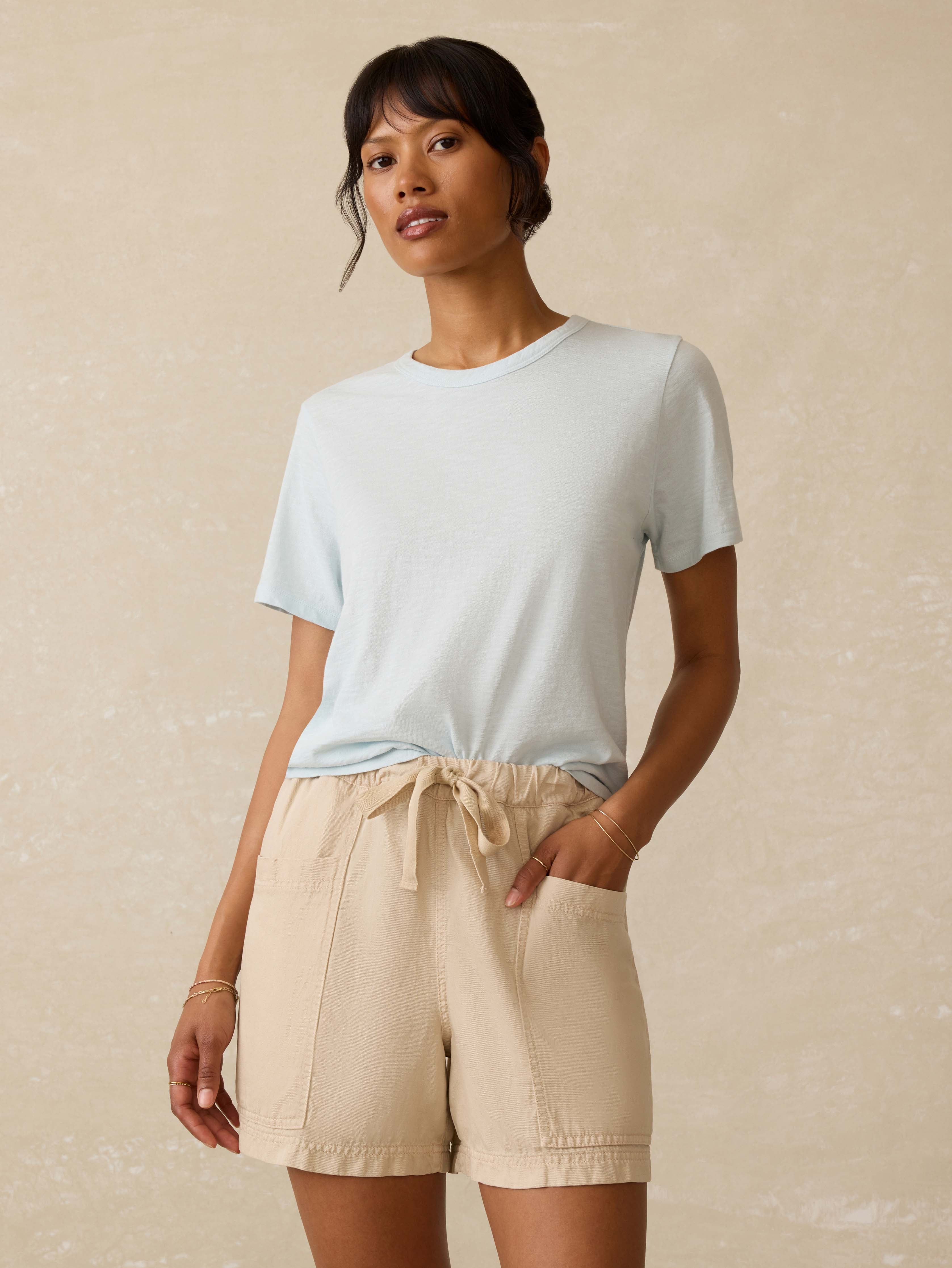 Sunwashed Regenerative Essential Tee - Sky