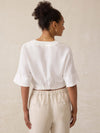 Palma Linen Avery Top - White