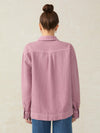 Linen Denim Sail Away Blouse - Weathered Orchid
