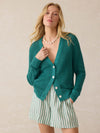 Miramar Linen Cardigan - Deep Jungle