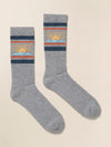 Sun And Waves™ Sock - New Grey