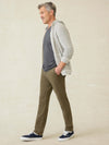 Short-Sleeve Sunwashed Regenerative Cotton V-Neck Tee - Graphite
