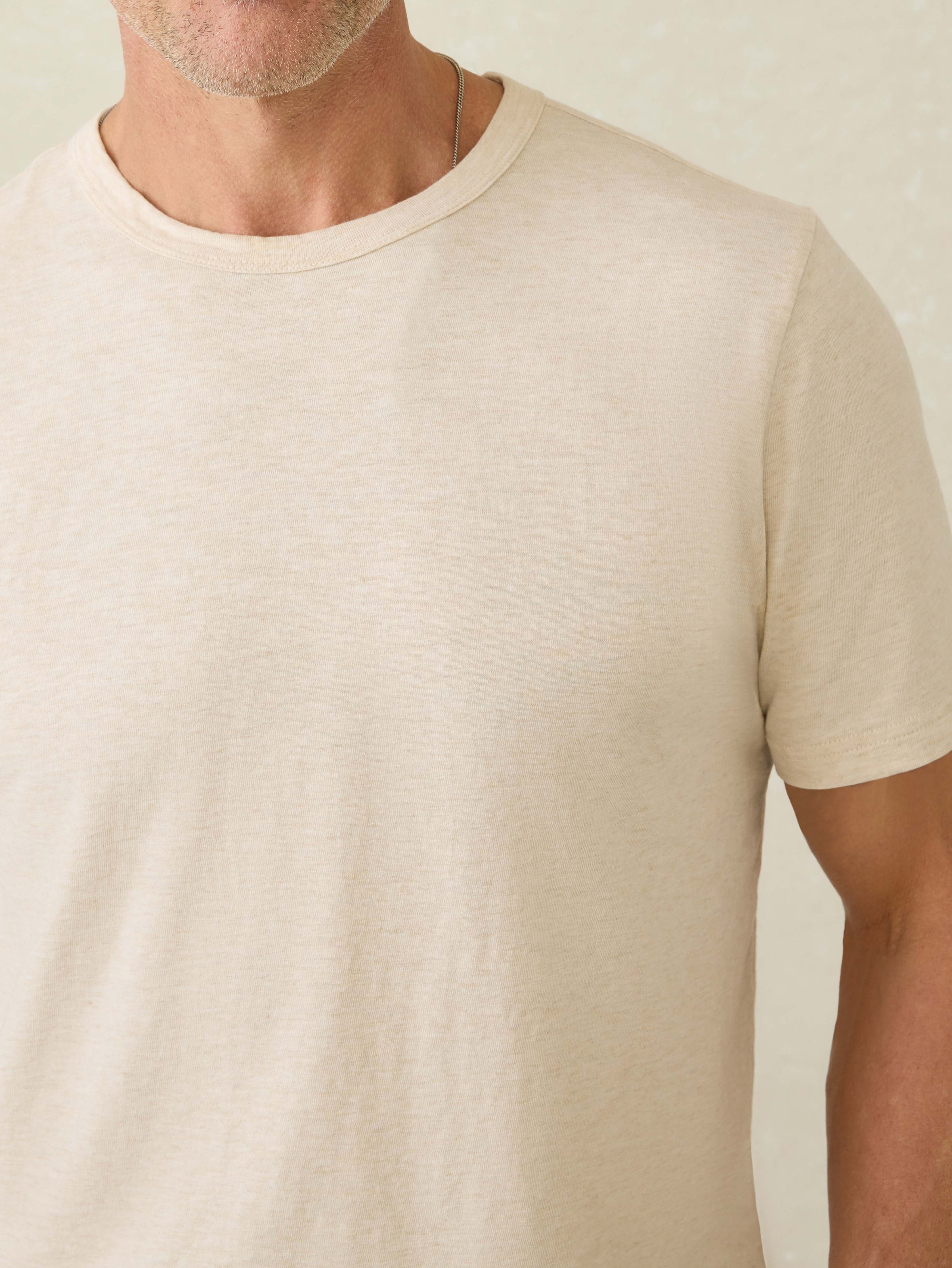 Sunwashed Regenerative Tee - Island Dune Heather