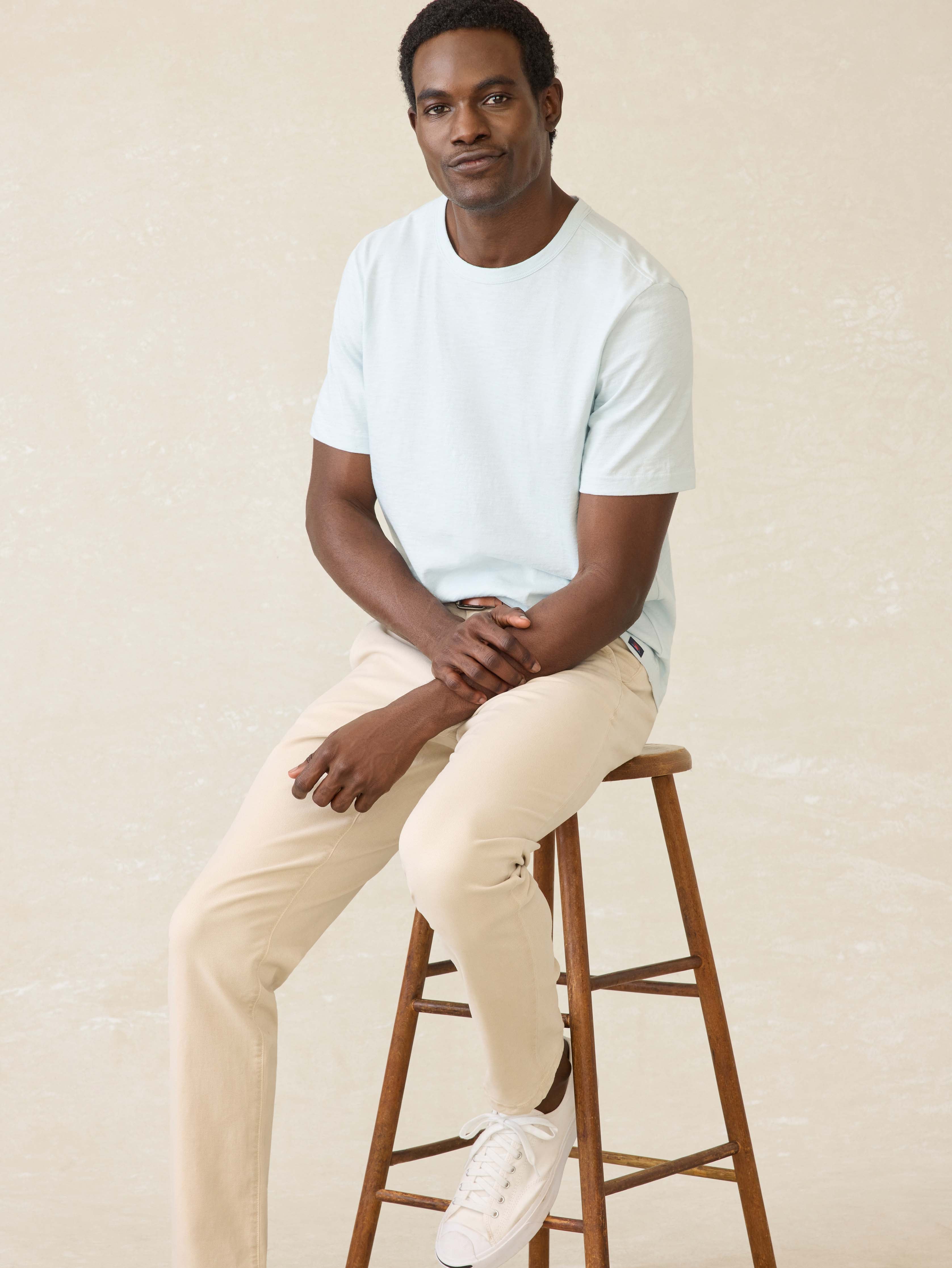 Sunwashed Regenerative Tee - Sky