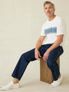 Sunwashed Tee - White Surf Stripe