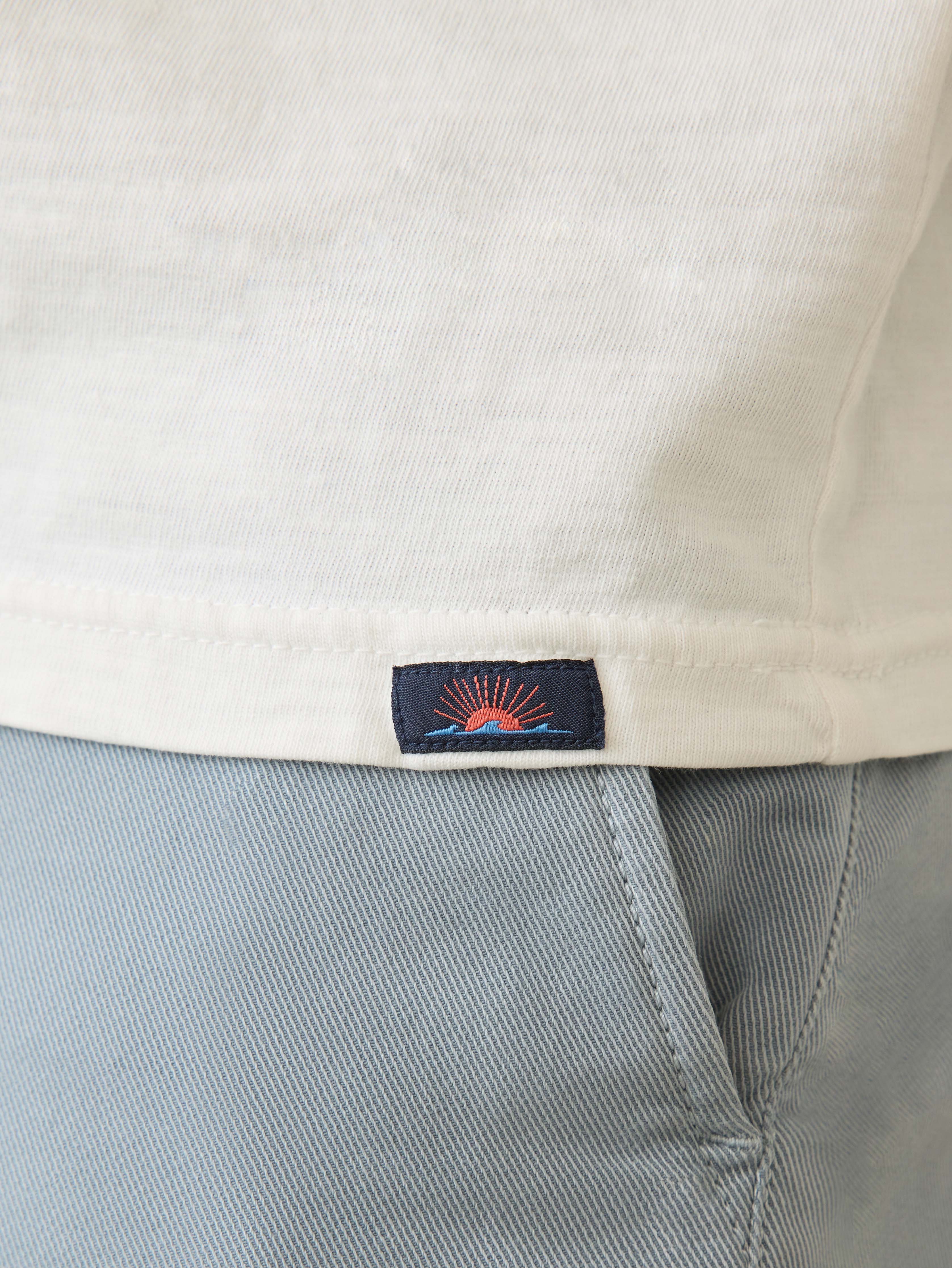 Sunwashed Regenerative Pocket Tee - White