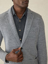 Inlet Knit Blazer - Medium Grey Melange