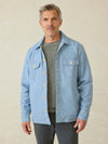 Doug Good Feather Indigo Herringbone Shirt Jacket - Blue Haven Wash