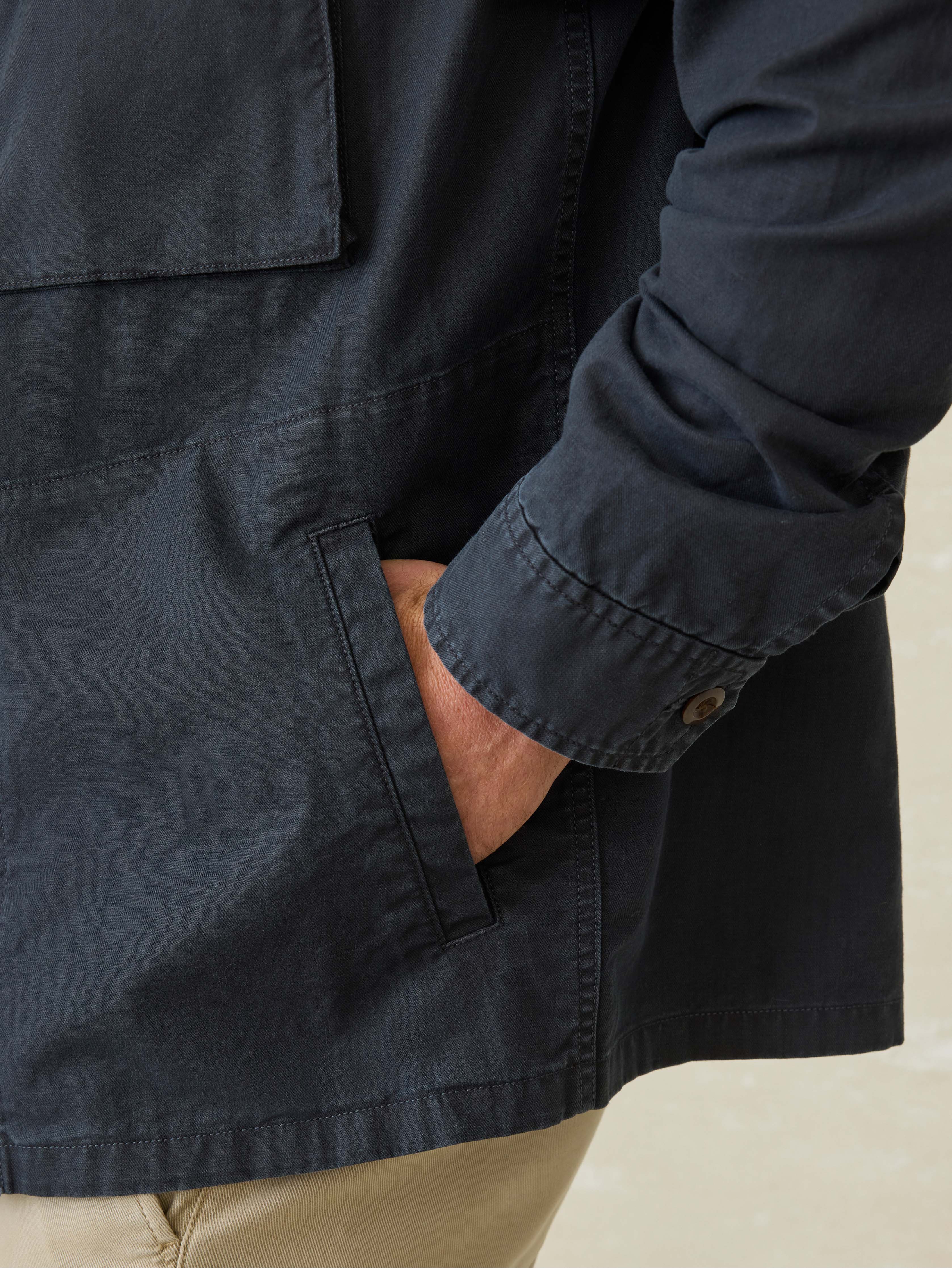 Commander Shirt Jacket - Washed Charcoal