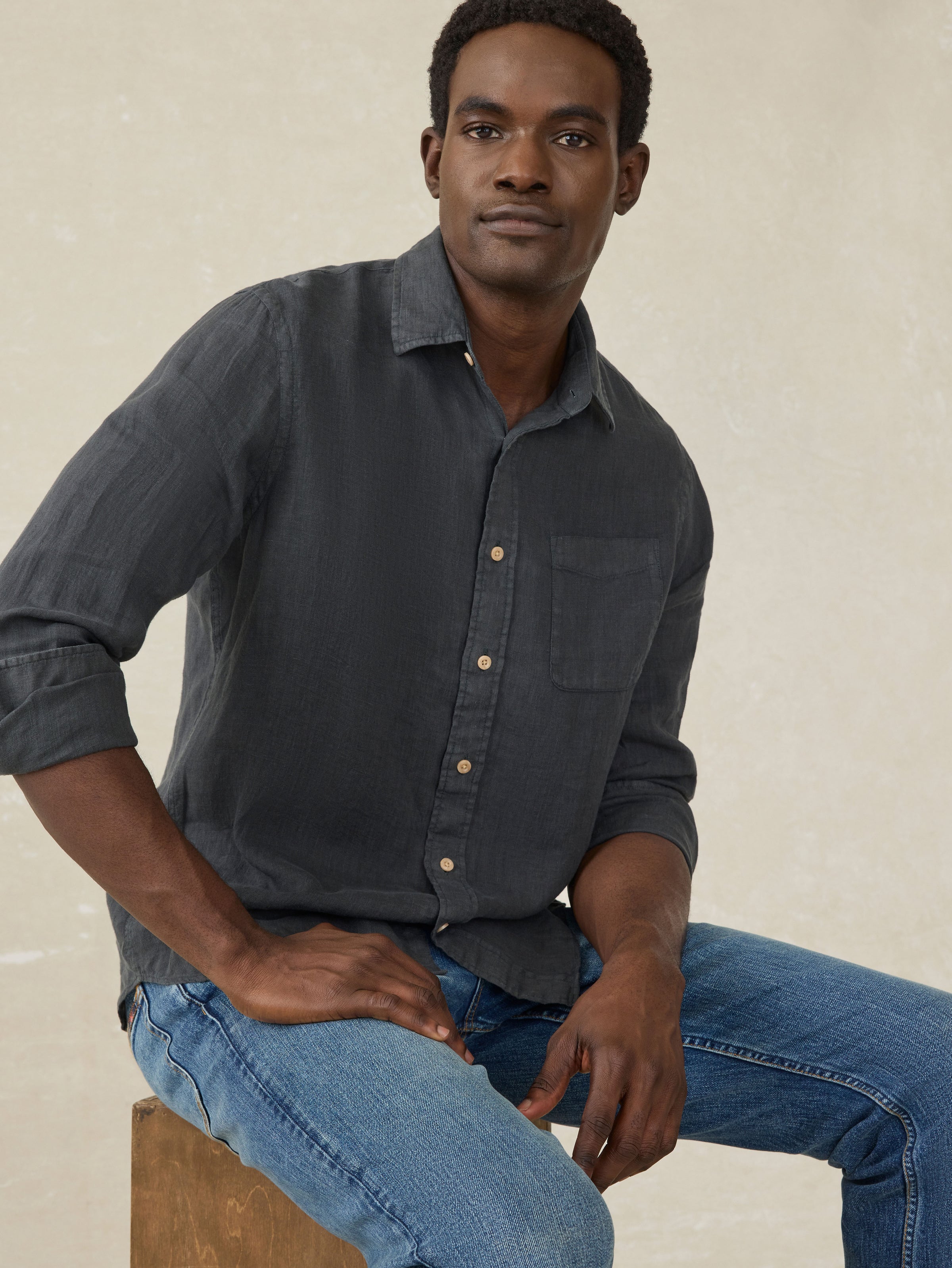 Cadiz Shirt - Natural Linen - SH25044 main image 1