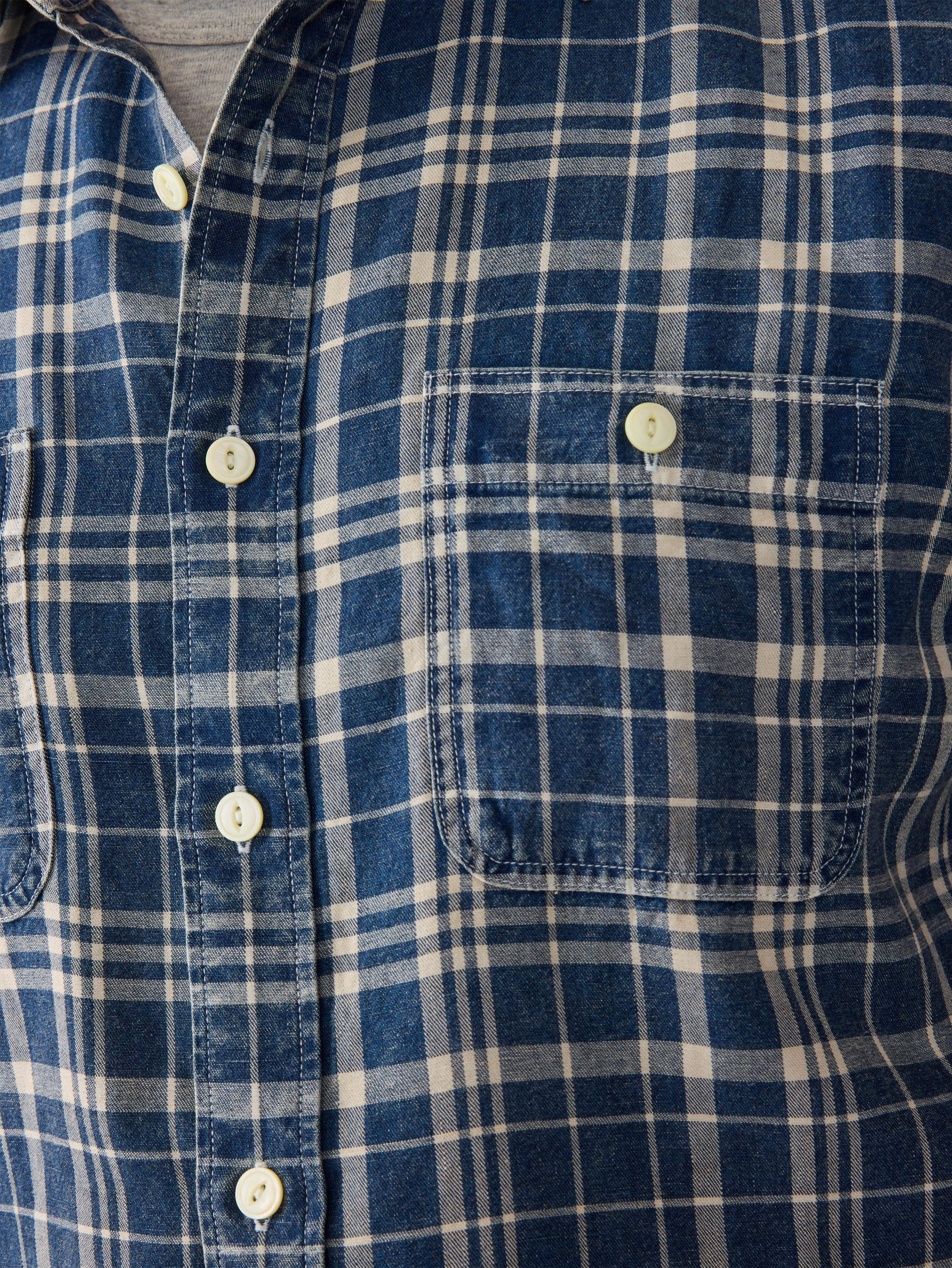 Tried & True Chambray Workshirt - Bar Harbor Plaid