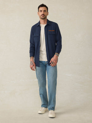 University of Virginia Legend Sweater Shirt - Brighton Navy Twill