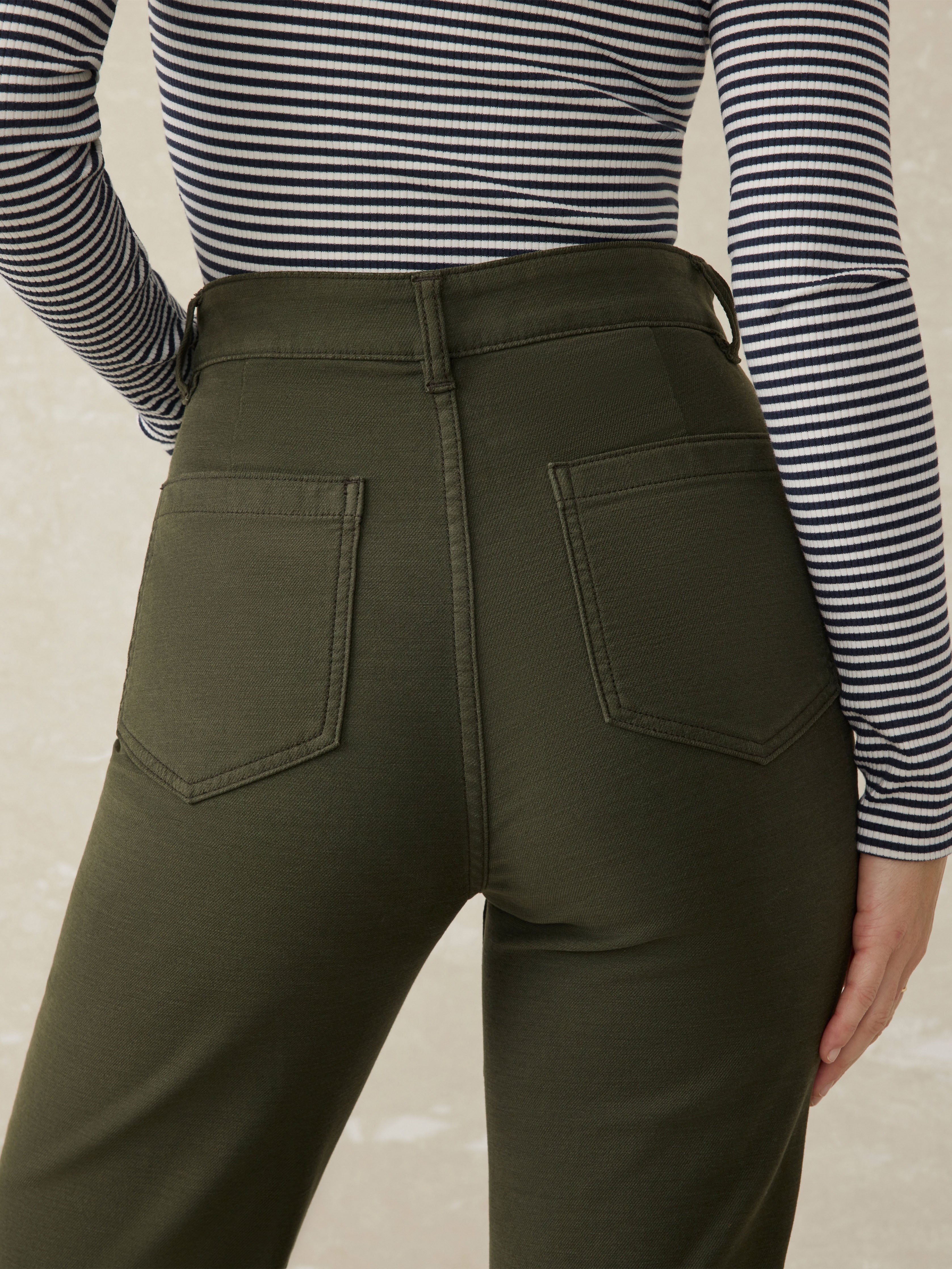 Stretch Terry Patch Pocket Pant