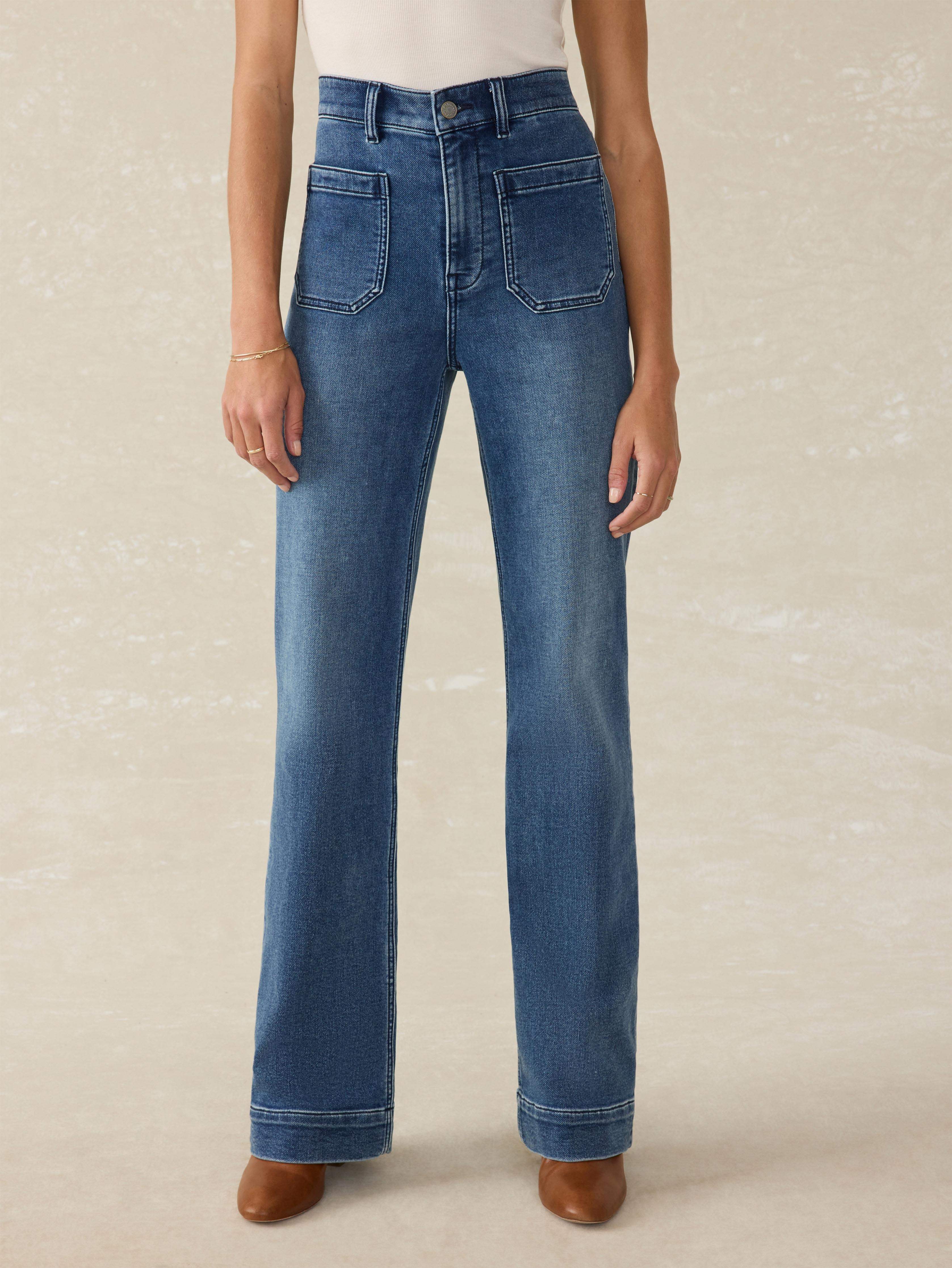 Stretch Terry Patch Pocket Pant - Riverton Wash