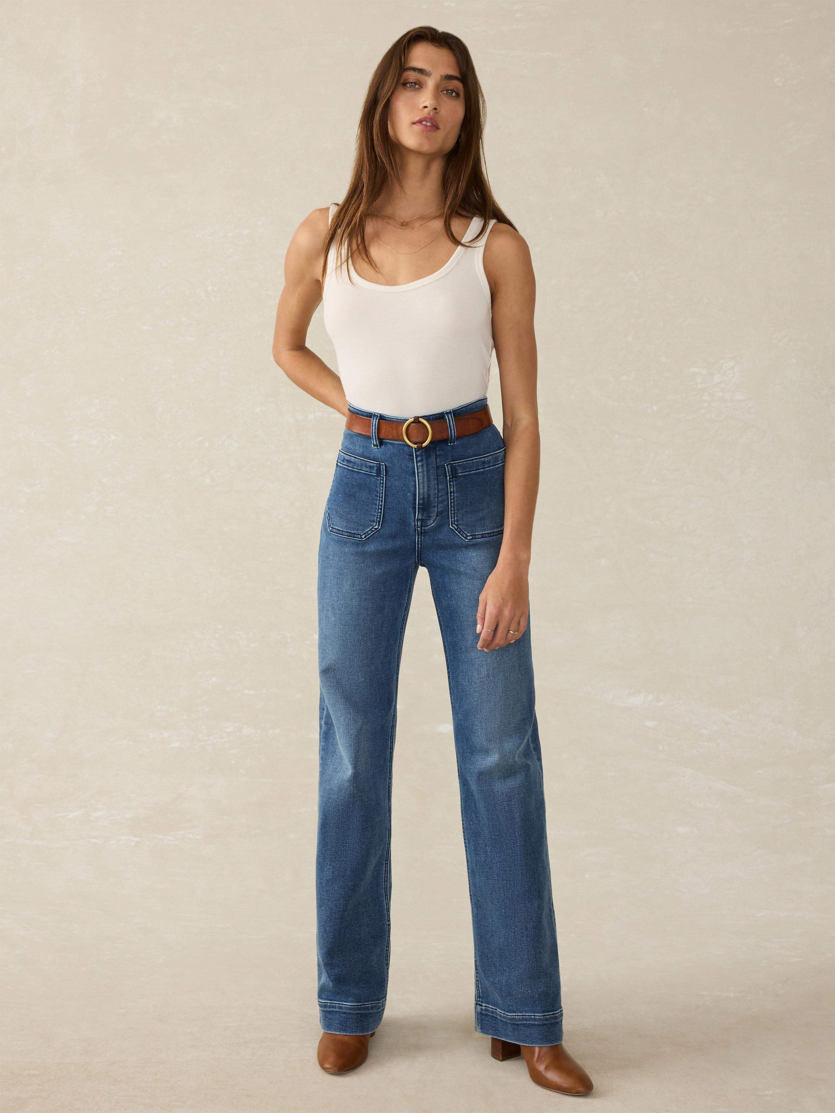 Stretch Terry Patch Pocket Pant - Riverton Wash