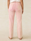 Slim Straight Sunwashed Denim - Baroque Rose