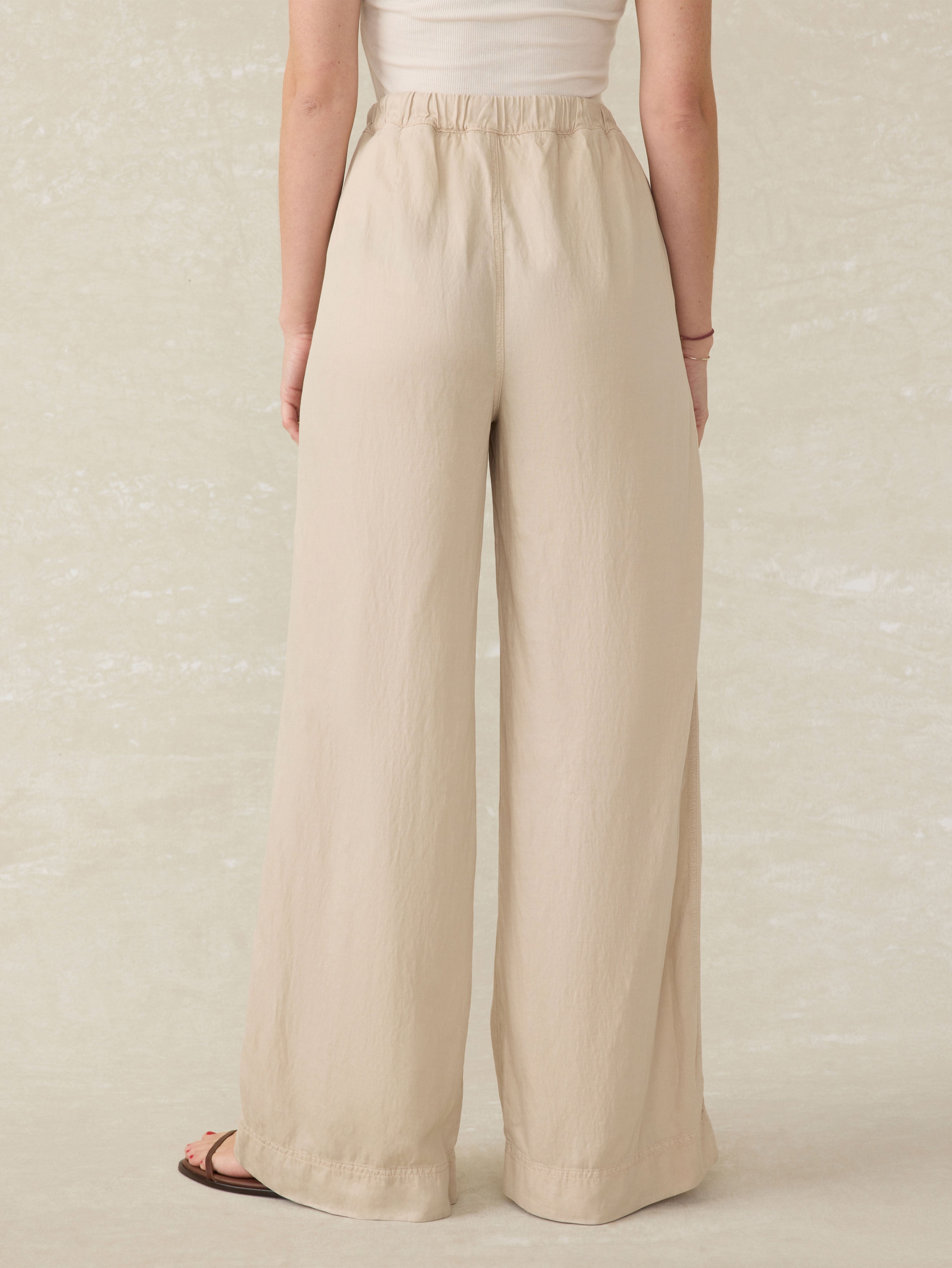 Topanga Drape Pant - Wheaten | Faherty Brand