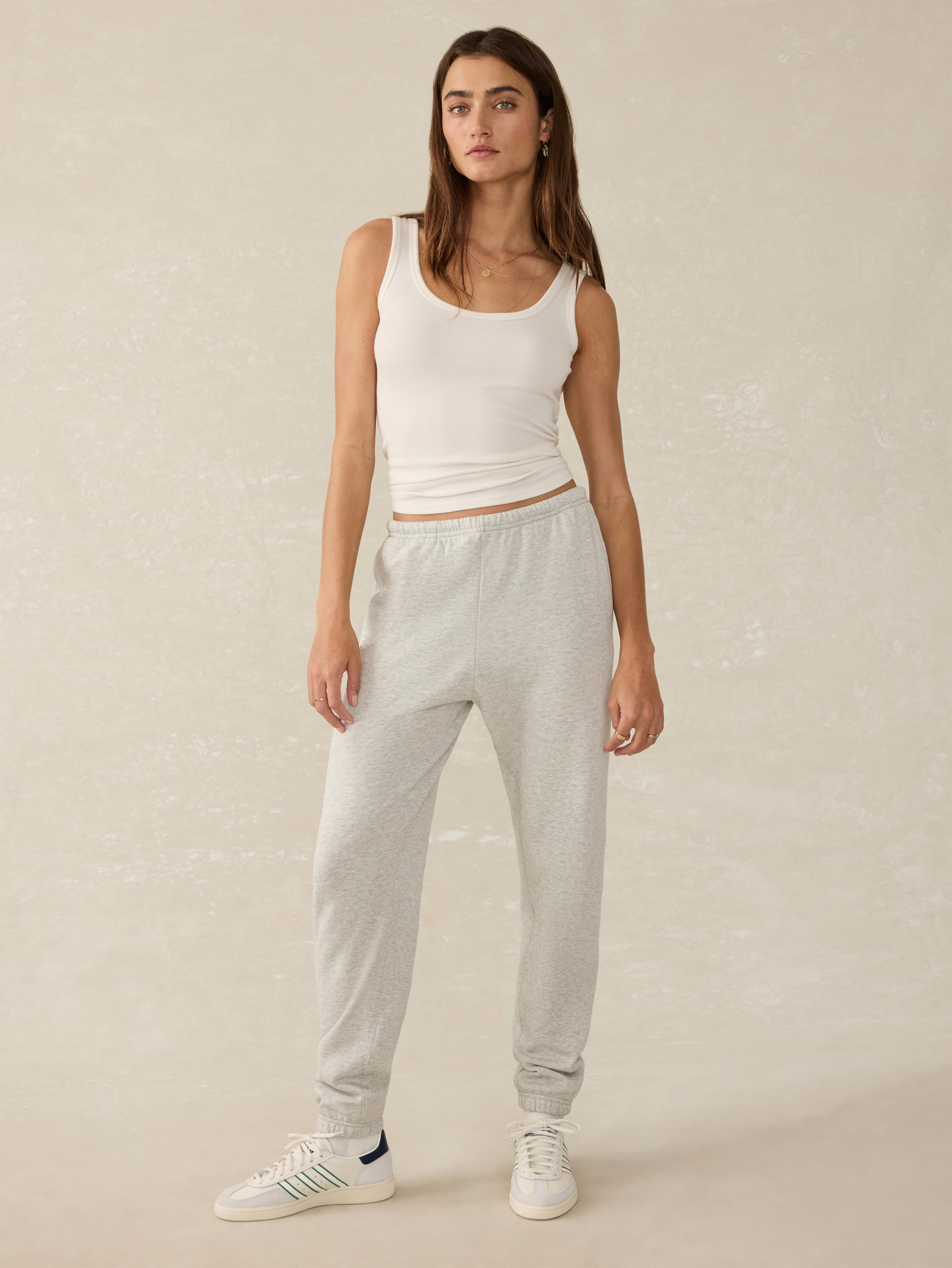 High Standard Fleece Sweatpant - Light Grey Heather