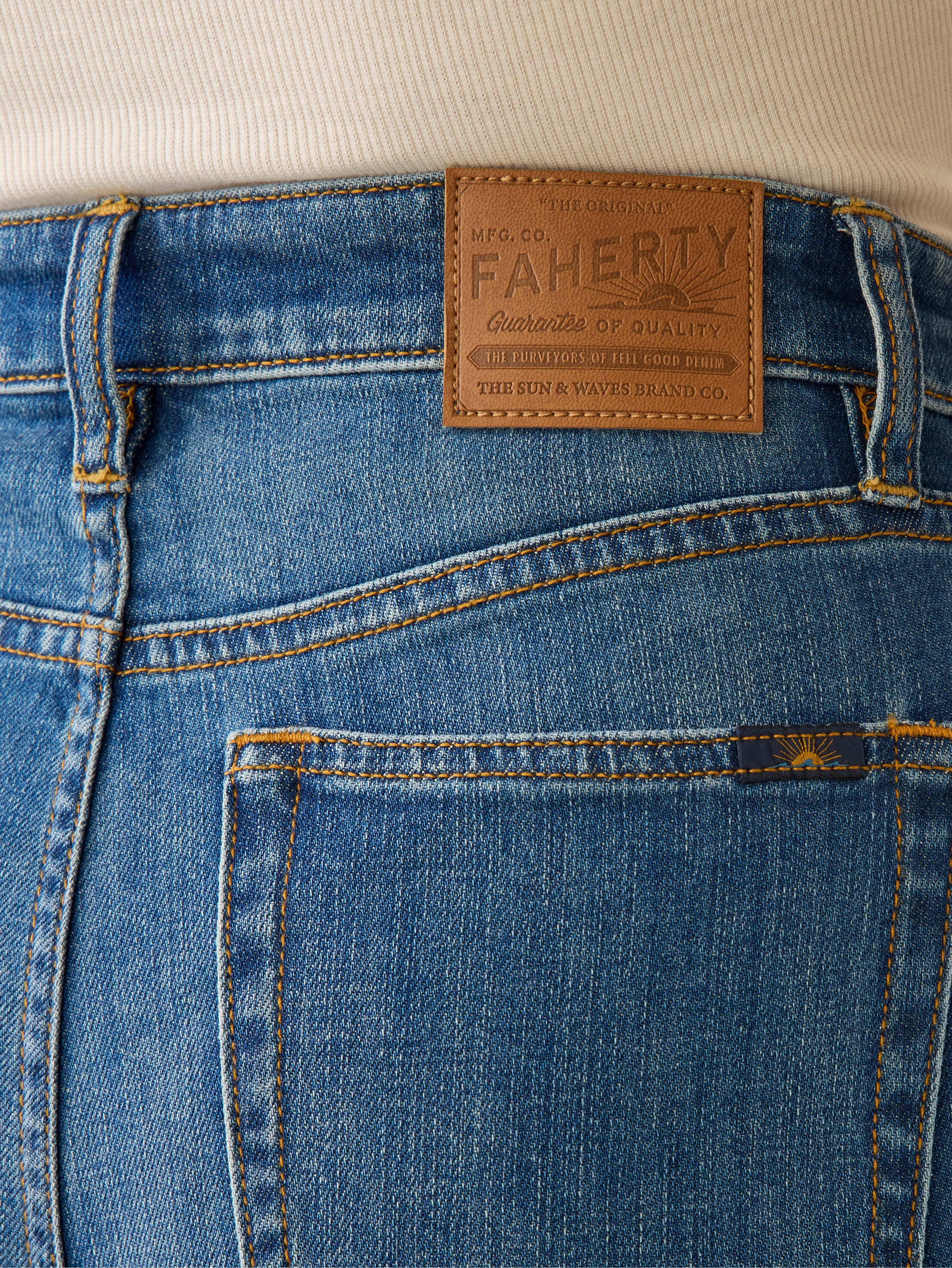 Saturday Denim Wide Leg Ankle - Indigo Coast Wash