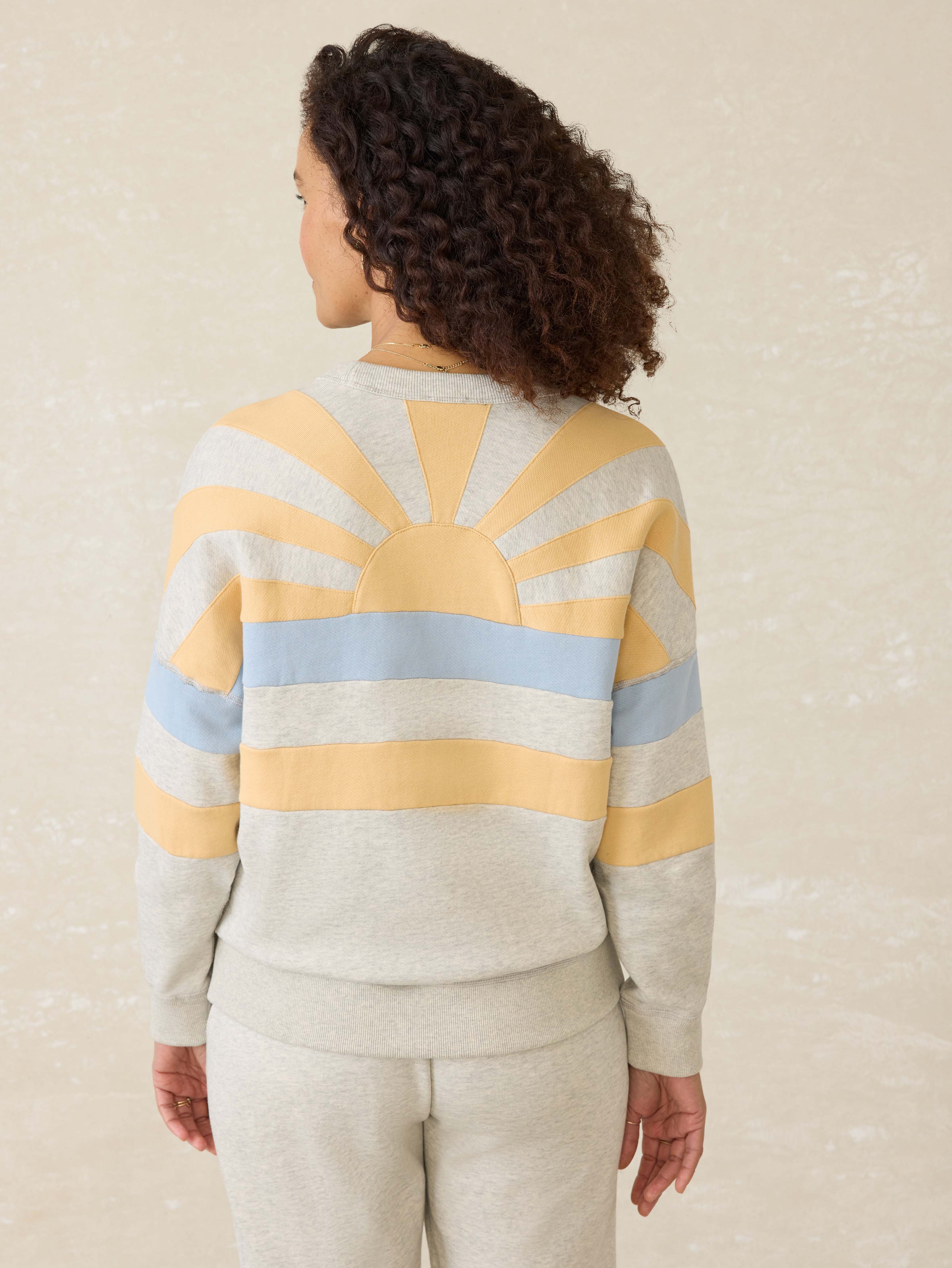 High Standard Fleece Crew - Sunset Bay | Faherty Brand