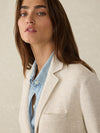 Inlet Knit Blazer - Light Oatmeal Melange