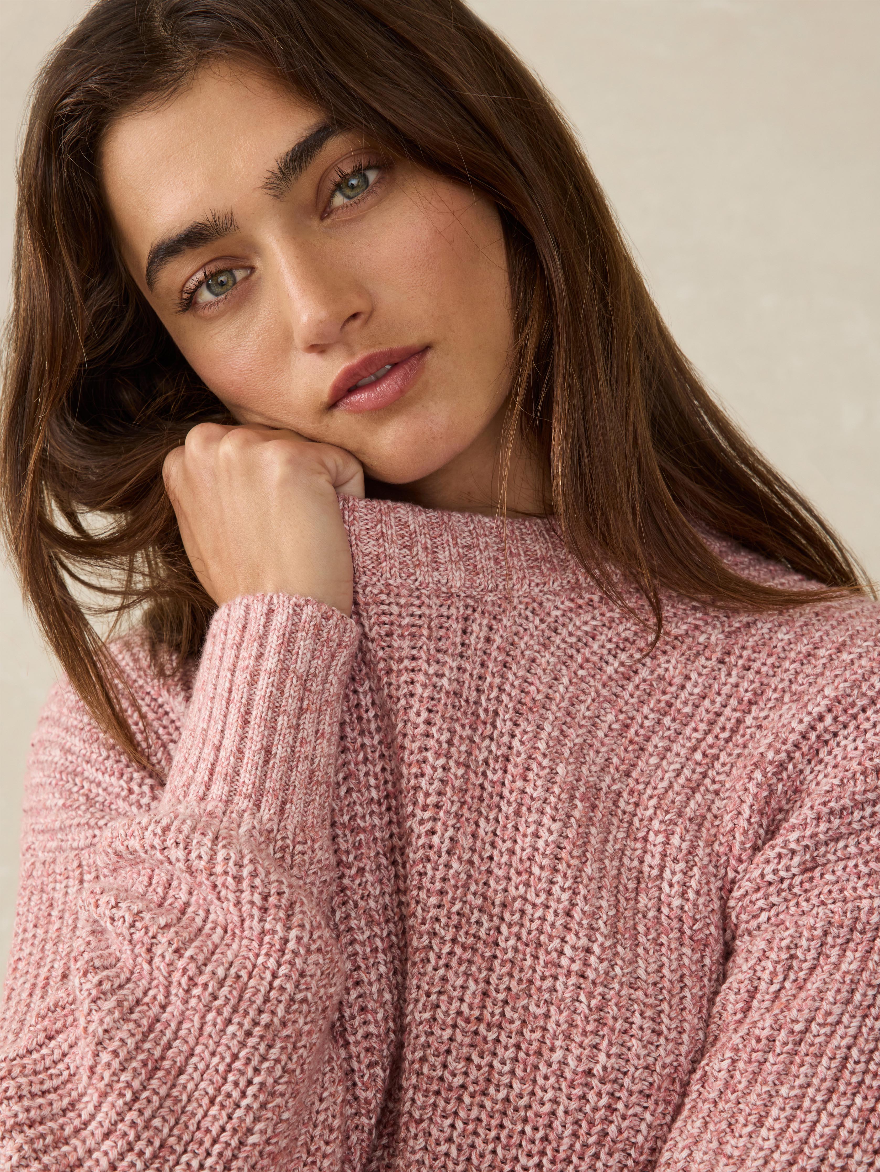 (取寄) ファリティ レディース サンウォッシュド フィッシャーマン セーター Faherty women Sunwashed Fisherman Sweater Water Mill Stripe Sunwashed Cotton Fisherman Sweater - Water Mill Stripe