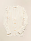 Sunwashed Cotton Laidback Cardigan - Egret