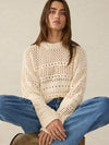 Whitecap Crochet Sweater - Cream