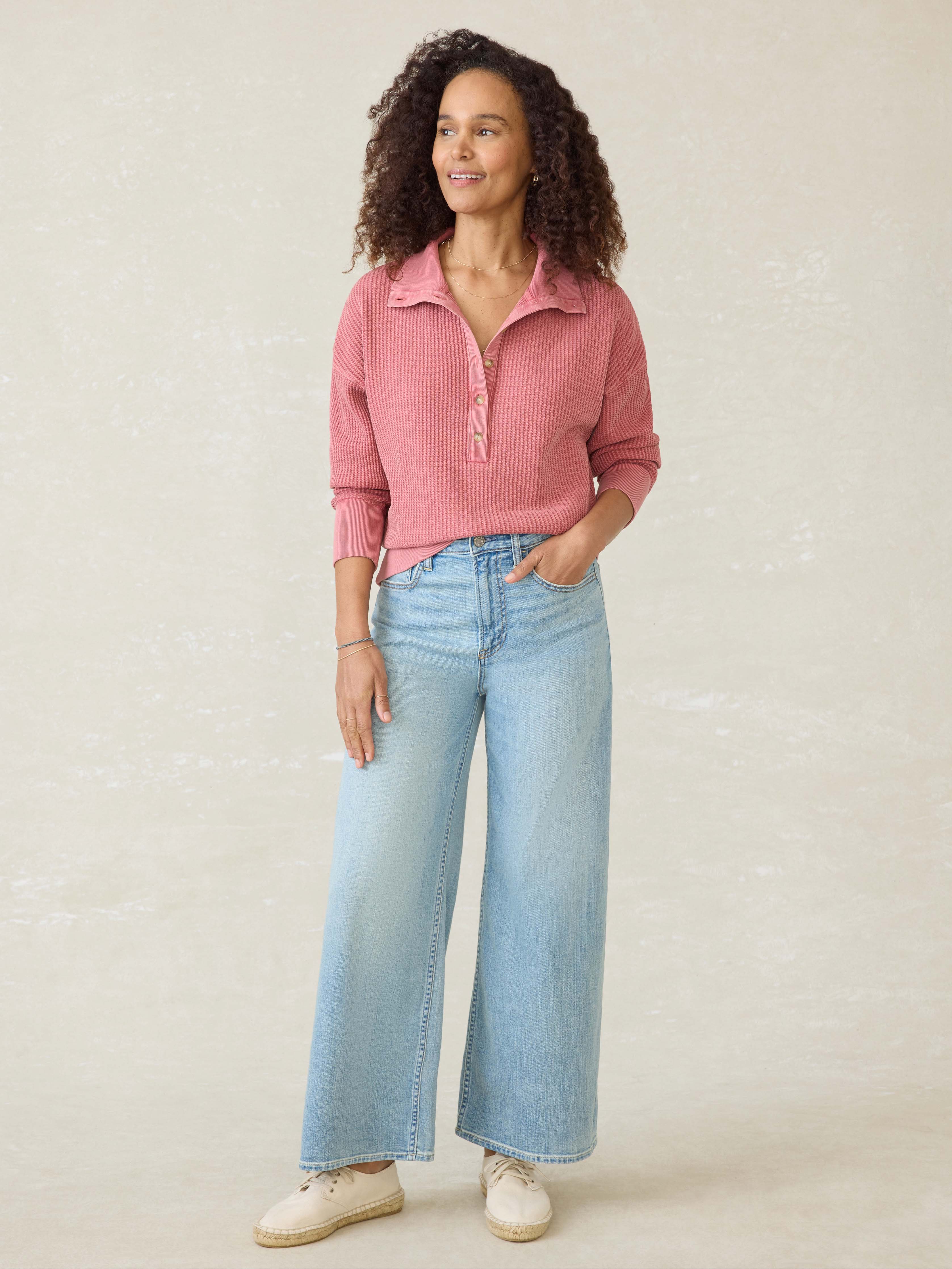 Après Waffle Henley - Baroque Rose