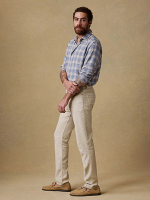 Stretch Terry 5-Pocket Pant - Stone