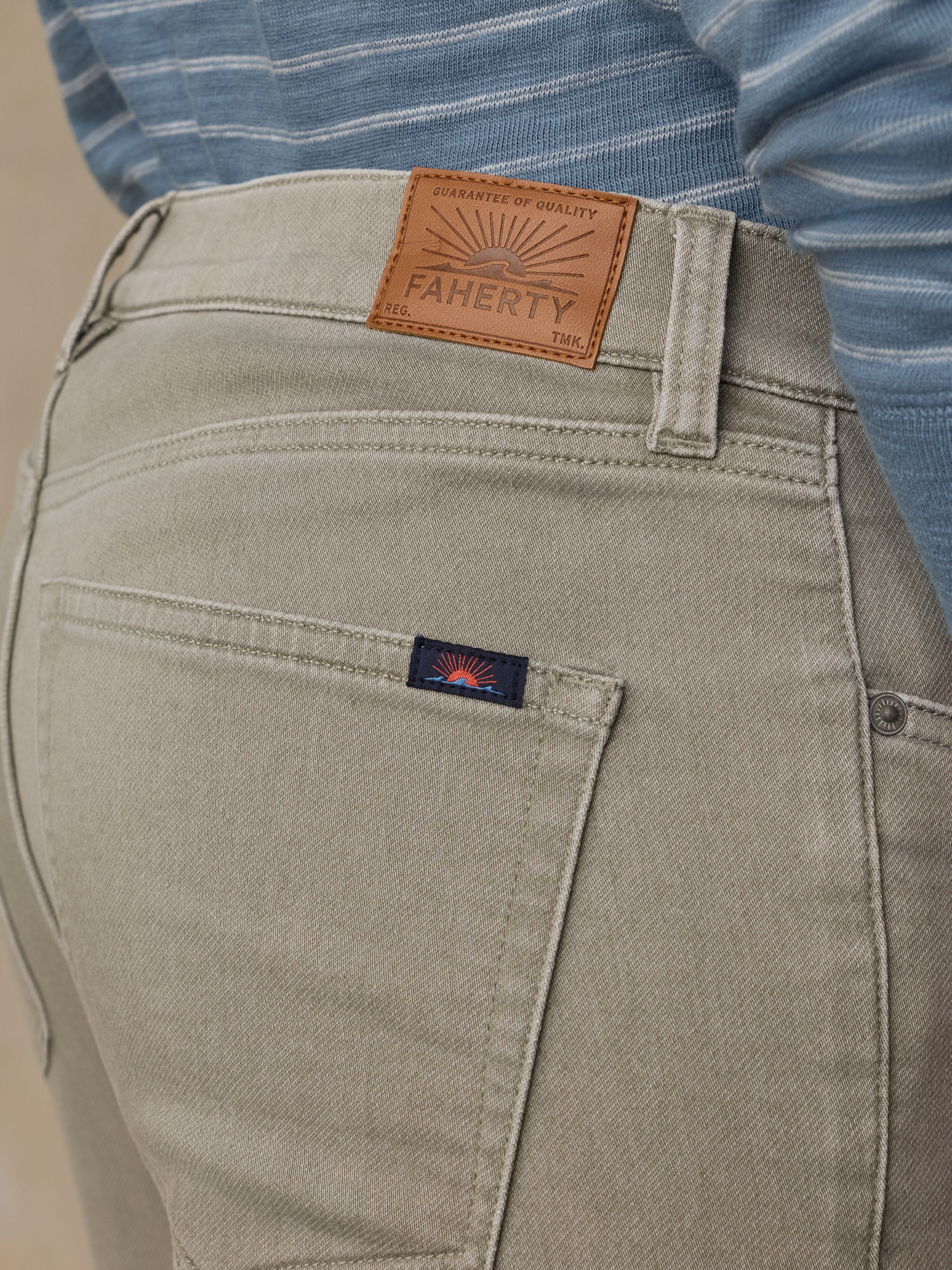 Stretch Terry 5-Pocket Pant - Coastal Sage | Faherty Brand