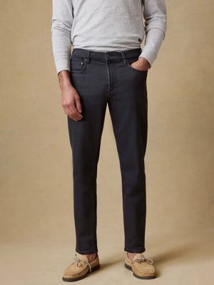 Stretch Terry 5-Pocket Pant - Onyx Black