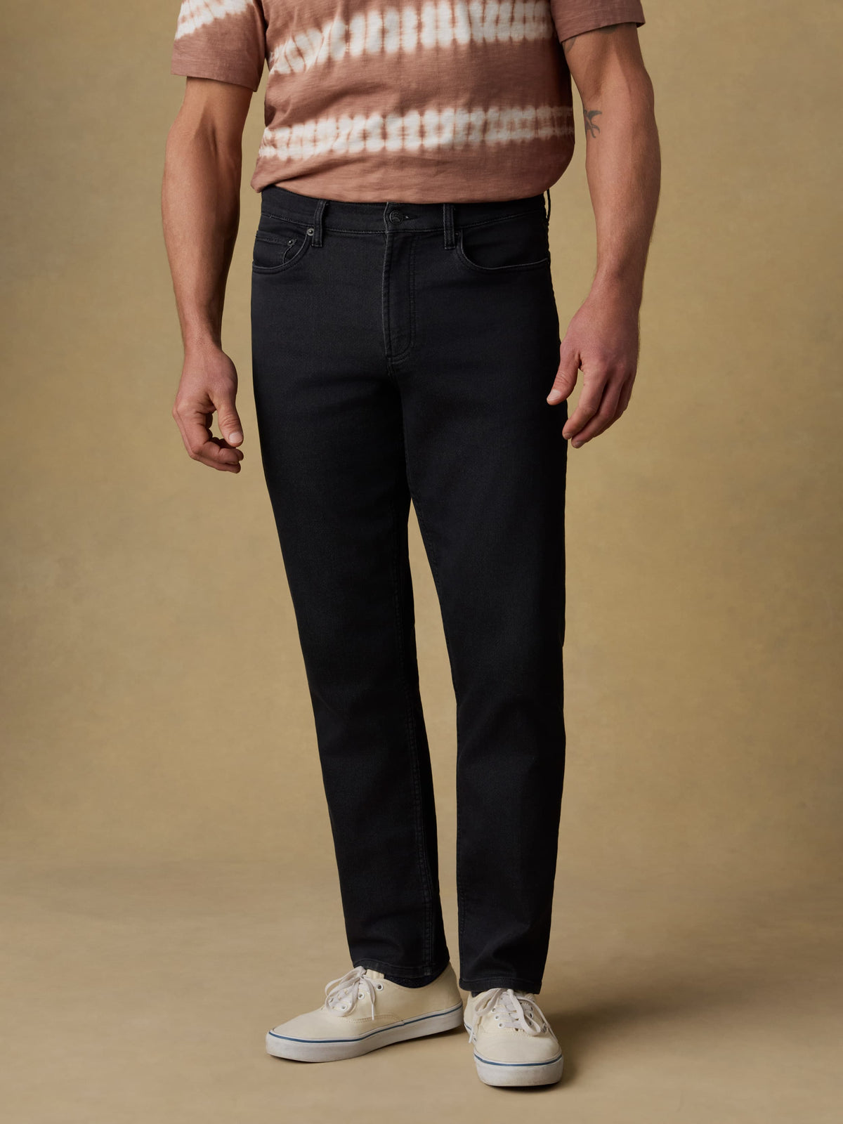 Stretch Terry 5 Pocket Athletic Fit Pant Onyx