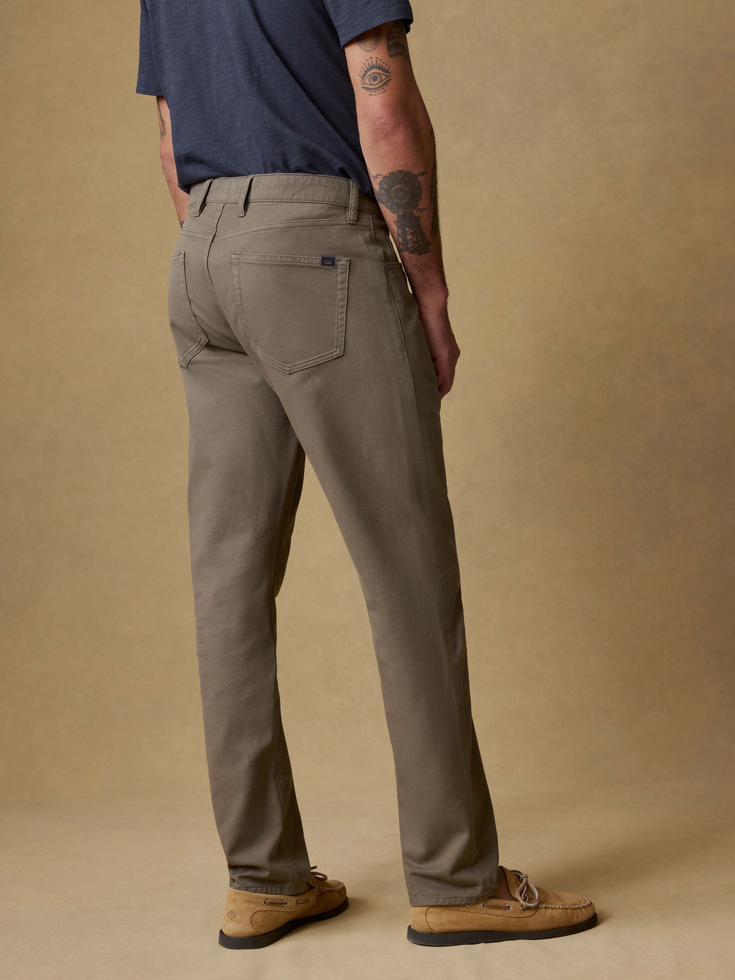  | Reserve Twill 5-Pocket Pant - Cypress Mountain | Faherty Brand